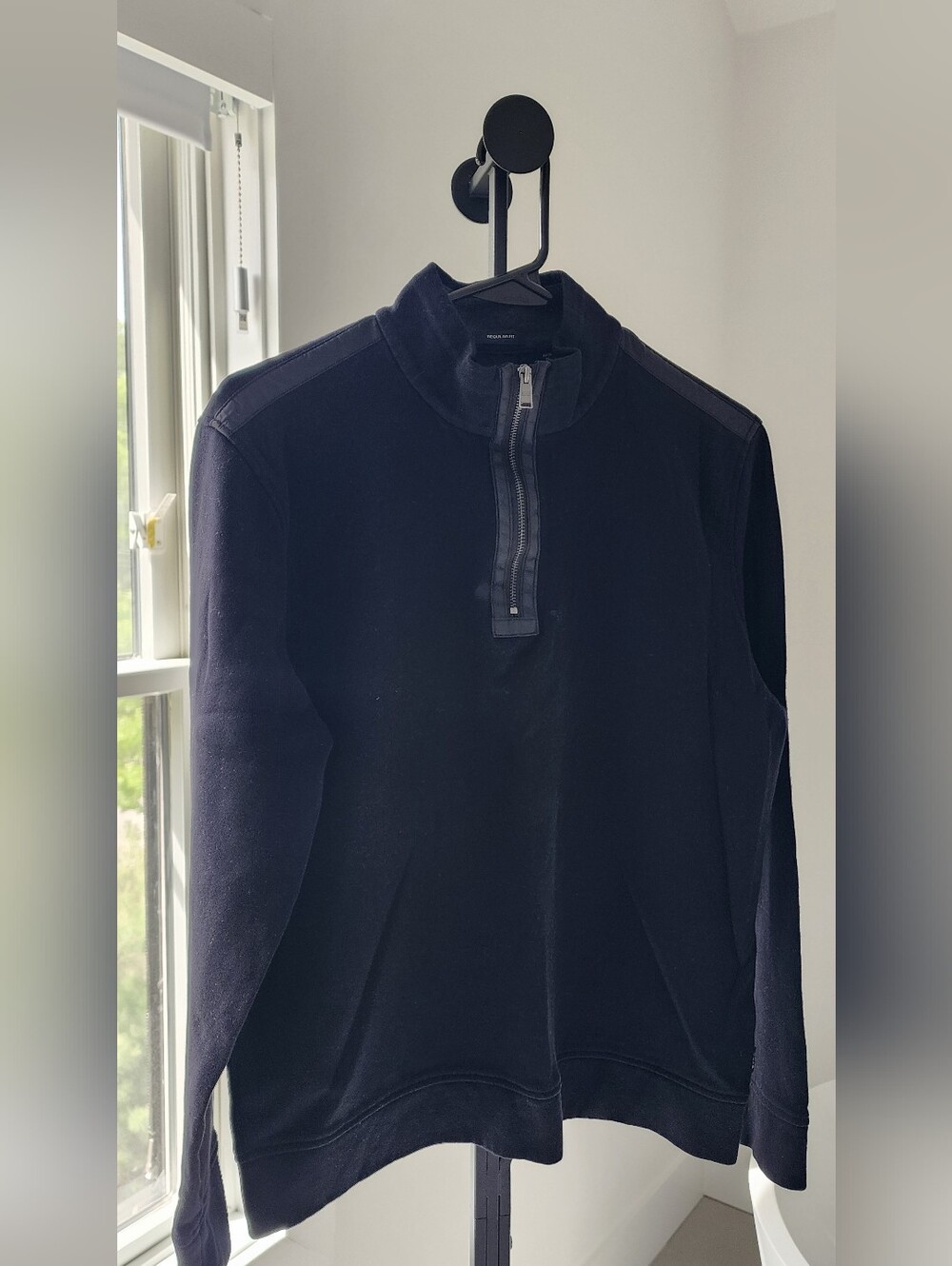 Hugo Boss Black Quarter-Zip Mock Collar Men's Sweater Size M - Picture 4 of 12